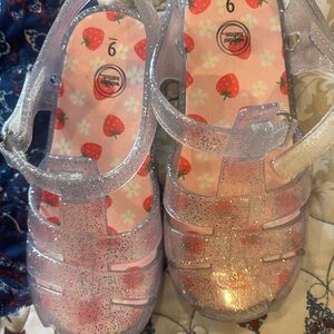 Wonder Nation Sparkly Clear Kids Sandals